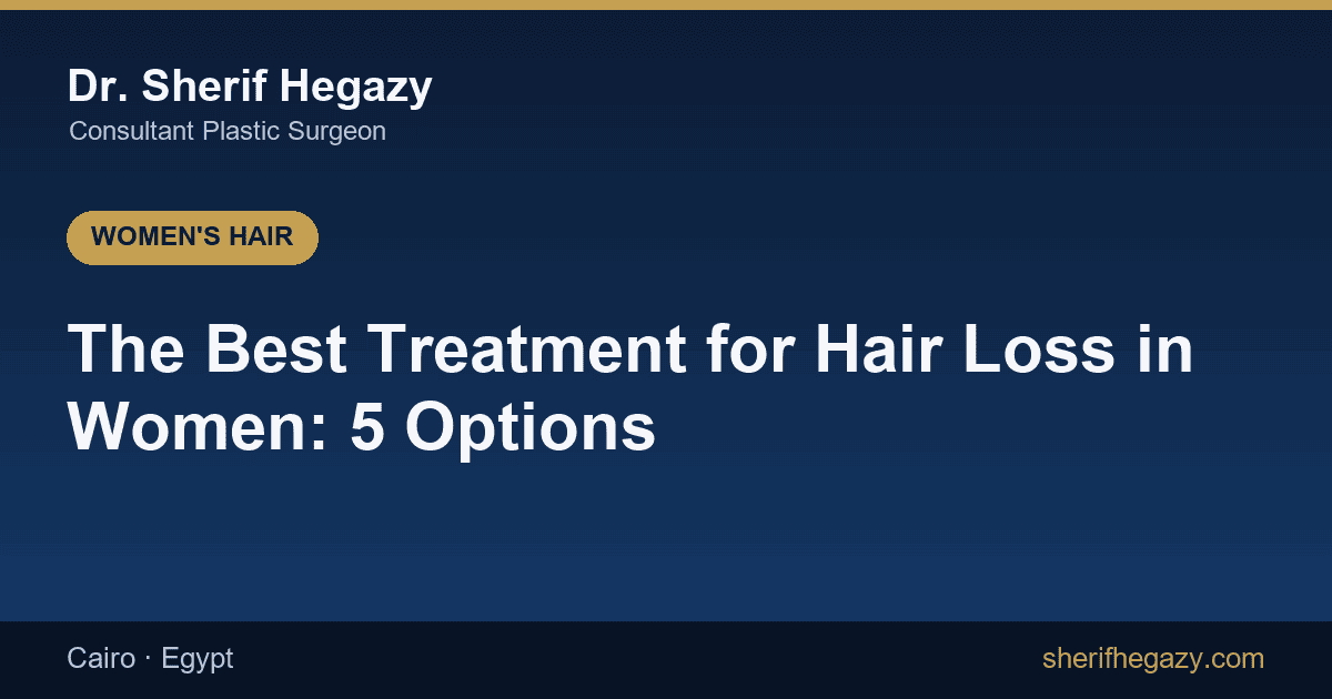The Best Treatment for Hair Loss in Women: 5 Different Options