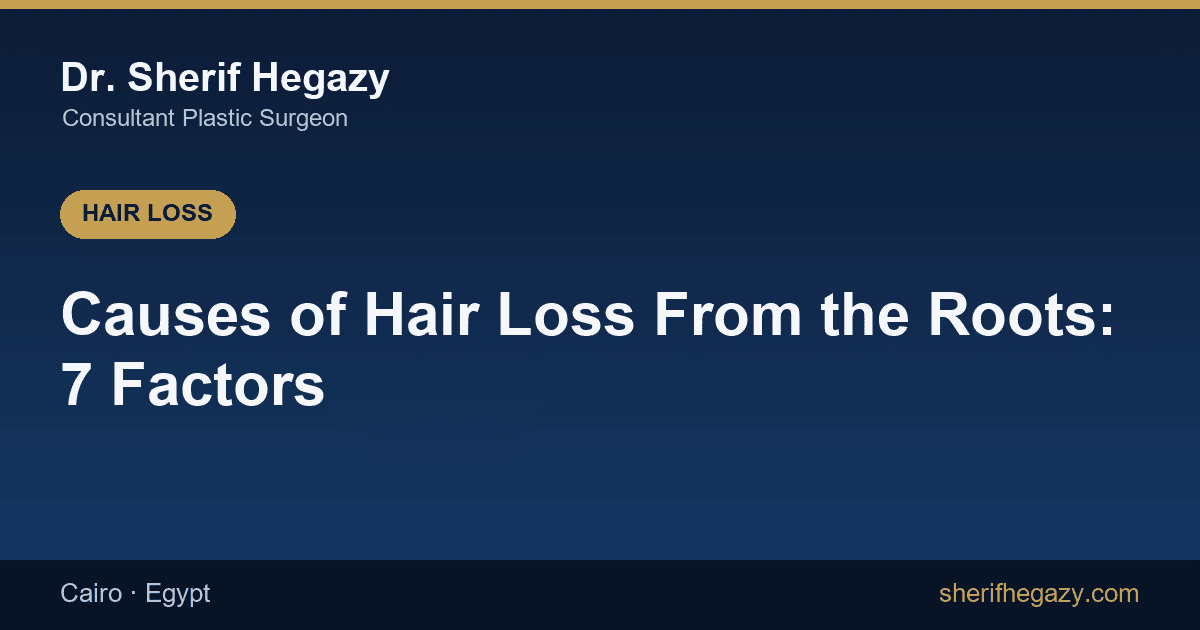 Causes of Hair Loss From the Roots: 7 Factors You Should Know