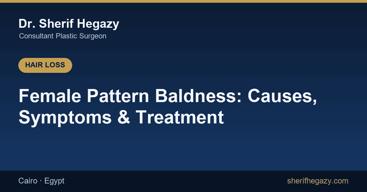 Female Pattern Baldness: Causes, Symptoms and 5 Treatments