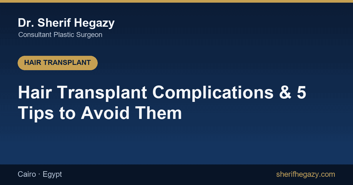 Hair Transplant Complications and 5 Tips to Avoid Them