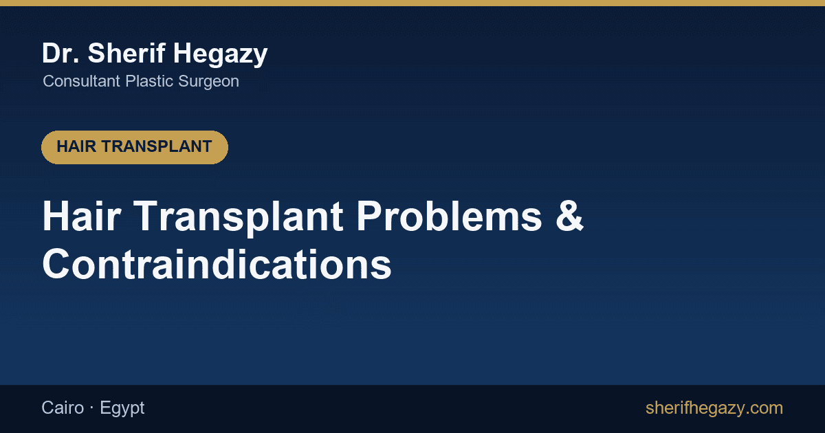 Hair Transplant Problems Before and After Surgery, and 6 Contraindications