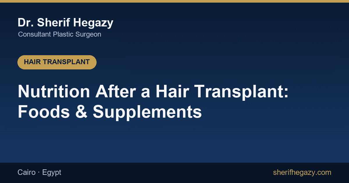 Nutrition After a Hair Transplant: Foods and Supplements for Optimal Growth