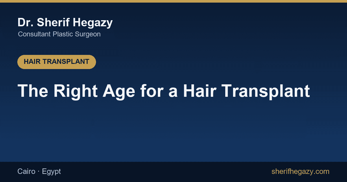 The Right Age for a Hair Transplant in 3 Scenarios