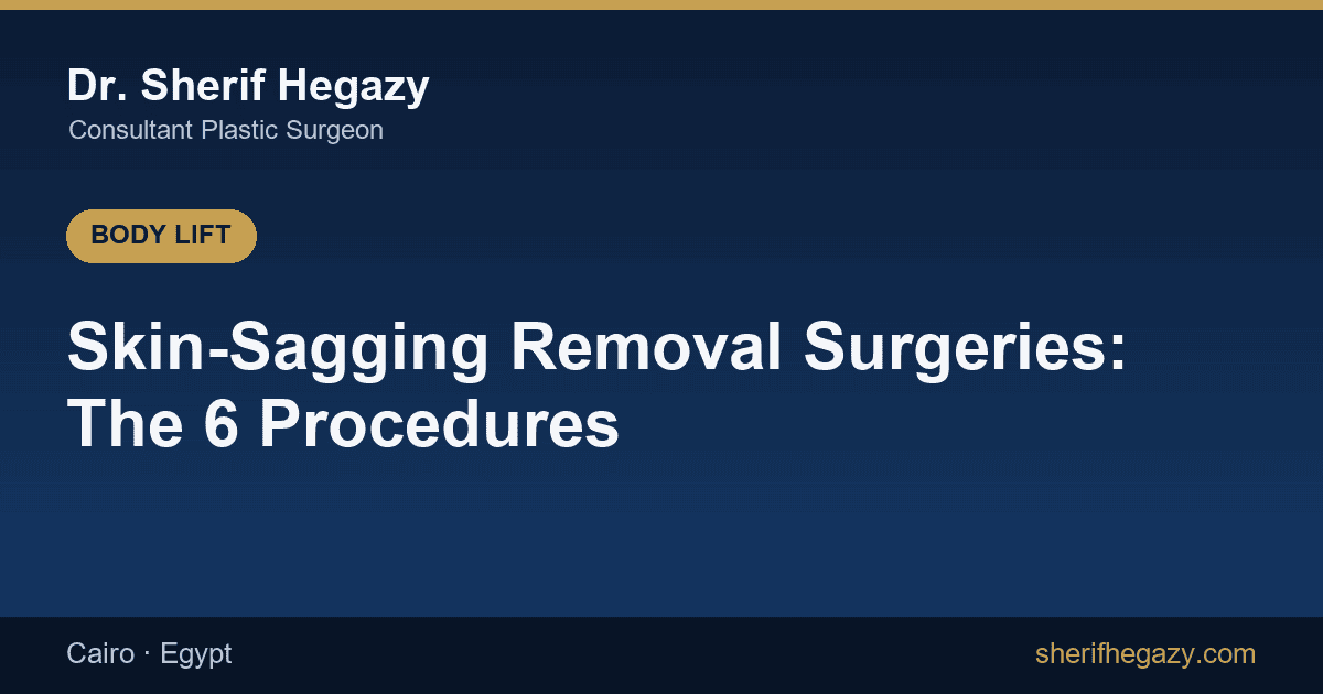 Skin-Sagging Removal Surgeries: The 6 Procedures, Steps and Results