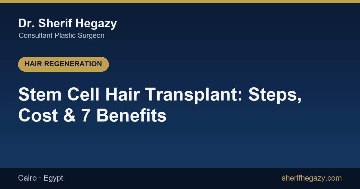 Stem Cell Hair Transplant: Steps, Cost and 7 Key Benefits