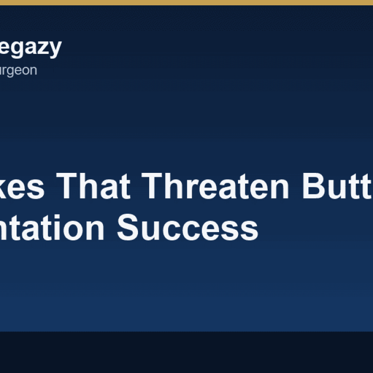 5 Mistakes That Threaten the Success of Buttock Augmentation