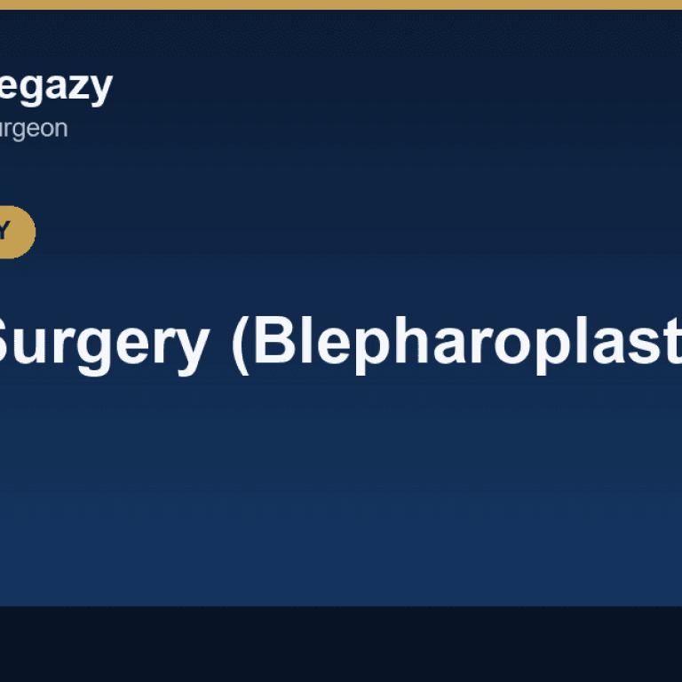 Eyelid Surgery (Blepharoplasty) in 4 Steps and Its Cost